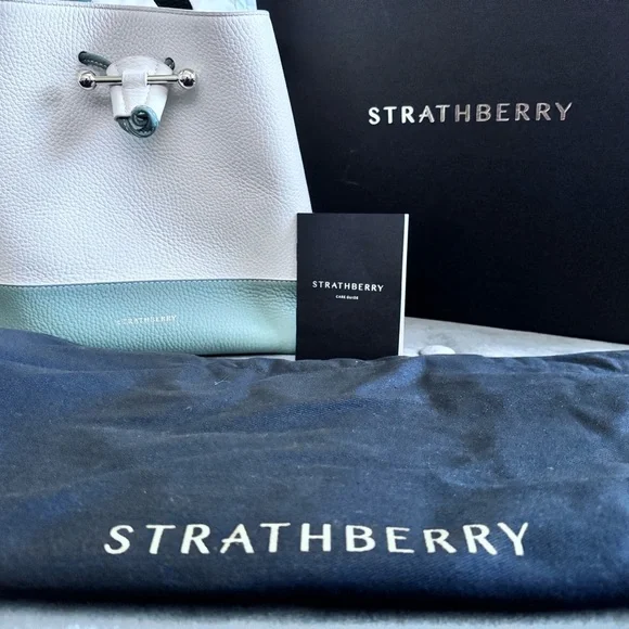 Strathberry White and Green Women's Bag - Picture 1 of 1